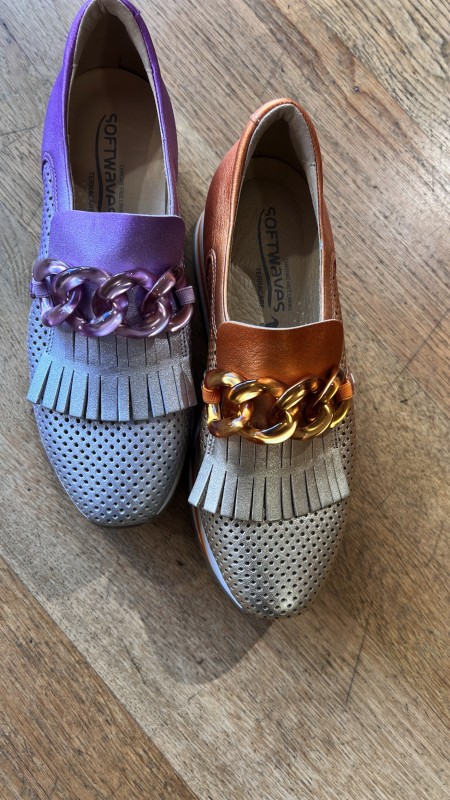 les mocassins version Tye & Dye par SOFTWAVES chez VALÉRIE B. à DIEPPE