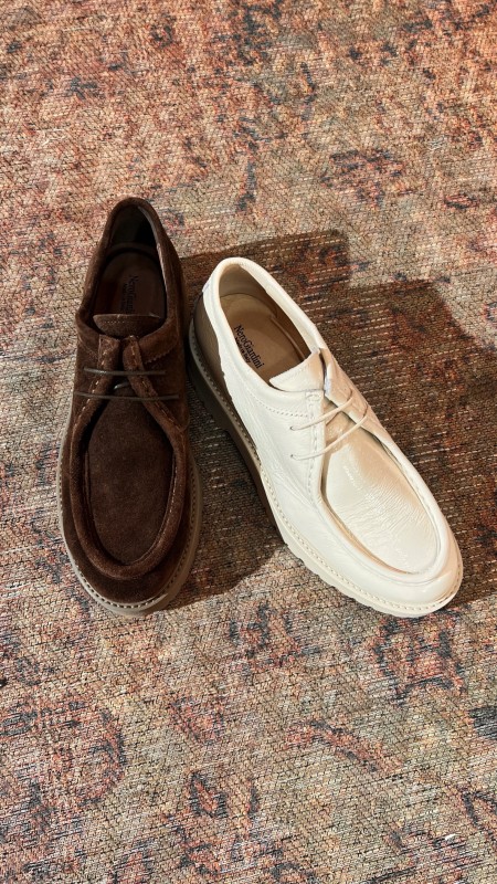 Derbys NEROGIARDINI nubuck marron chez Valérie B. Dieppe
